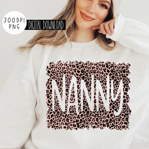 Nounou Png, nounou léopard Png, conception de sublimation de nounou léopard, guépard nounou Png, téléchargement numérique nounou, nounou Design