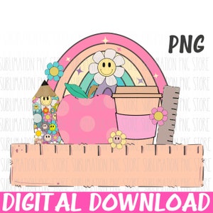 Professor Png, Moldura de Nome de Professor Png, Professor Apple Png, De Volta às Aulas Png, Café, Retro Png, Escola Png para Sublimação, Download Digital