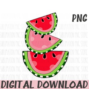 Watermelon Png, Watermelon Sublimation Design Pobierz, Letni projekt sublimacji, Pobieranie cyfrowe