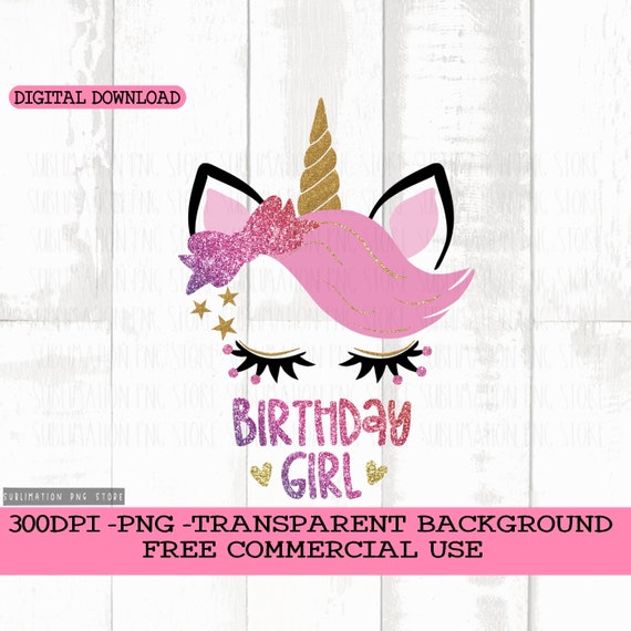 Birthday Girl Png Instant Download, Happy Birthday Png Sublimation