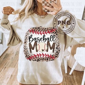 Scarica il disegno di sublimazione del png della mamma di baseball, Png della mamma di baseball, Png leopardo della mamma di baseball, Png di sublimazione del baseball, Design della mamma di baseball