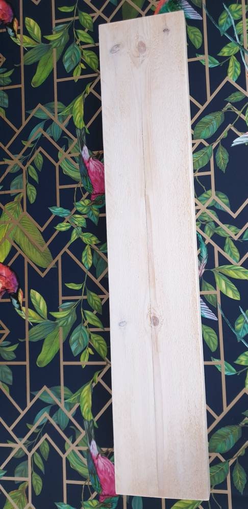 White Washed Rustic Reclaimed Chunky Floating Wooden | Etsy UK