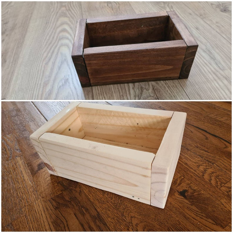 Rustic Wooden Herb Box Window Sill Planter Reclaimed Indoor Etsy UK