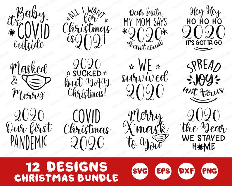 Download Funny COVID Christmas SVG files for Cricut 2020 COVID | Etsy