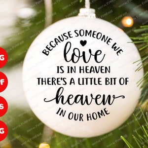 Christmas Cardinal Ornament Svg Christmas Memorial Ornament Etsy