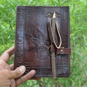 Handmade Leather Journal Diary Writing Notebook Sketchbook for Travel Journal Blank Notebook for Men & Women