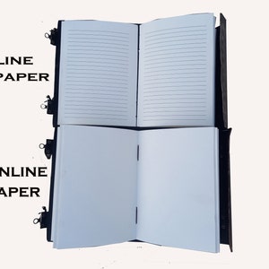 Personalized Leather Book of Shadows: Embossed Pentagram Journal image 10