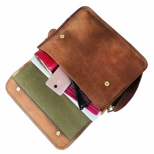13/15/16 inch leather satchel shoulder bag, Leather Messenger bag, Leather Laptop bag, Handmade Crossbody bag for Men & Women, Best Gift image 8