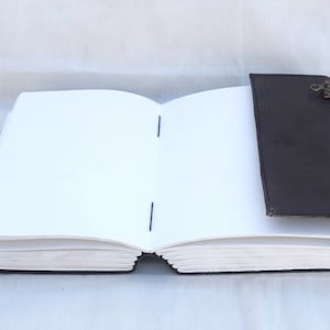 600 pagina's lederen dagboek, drievoudig maangodin dagboek, groot notitieboekje, Rozenkwarts stenen dagboek, bekleed/ongevoerd papieren dagboek, beste cadeaus afbeelding 8