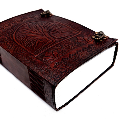 Journal en cuir fait main : carnet Arbre de vie, 600 pages, journal vintage, cadeau pour la fête des mères