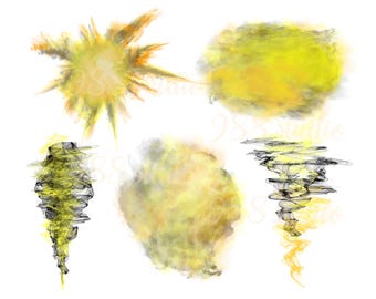 Yellow black smoke png, mist clip art, smoking cigarette, black and yellow art, mist effect, realistic fog, mist transparent, clip art