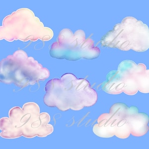 Weather clip art -Pastel cloud -pink cloud clip art- cloud sublimation -cute cloud art- cloudy weather- digital art-commercial use png