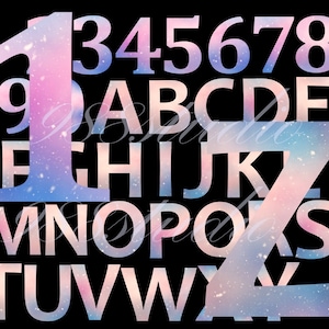 Sky alphabet png- fonts clipart- pink letter png- fonts clip art- numbers clip art- 36 png files- abc digital- commercial png