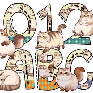Fuentes de gatos, imágenes prediseñadas abc, arte de gatos garabatos, alfabeto animal png, pdf, gato lindo, letras de gato png, gatos graciosos, alfabeto animal abc