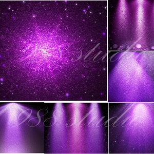 Purple glitter spotlight on black background png- violet print- purple black- glitter texture -background print - printable- bundle digital