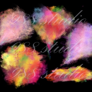 Colorful smokes png- color smoke overlay- smokes png- smoke transparent- pink- rainbow- purple- red clip art- bundle digital- commercial use