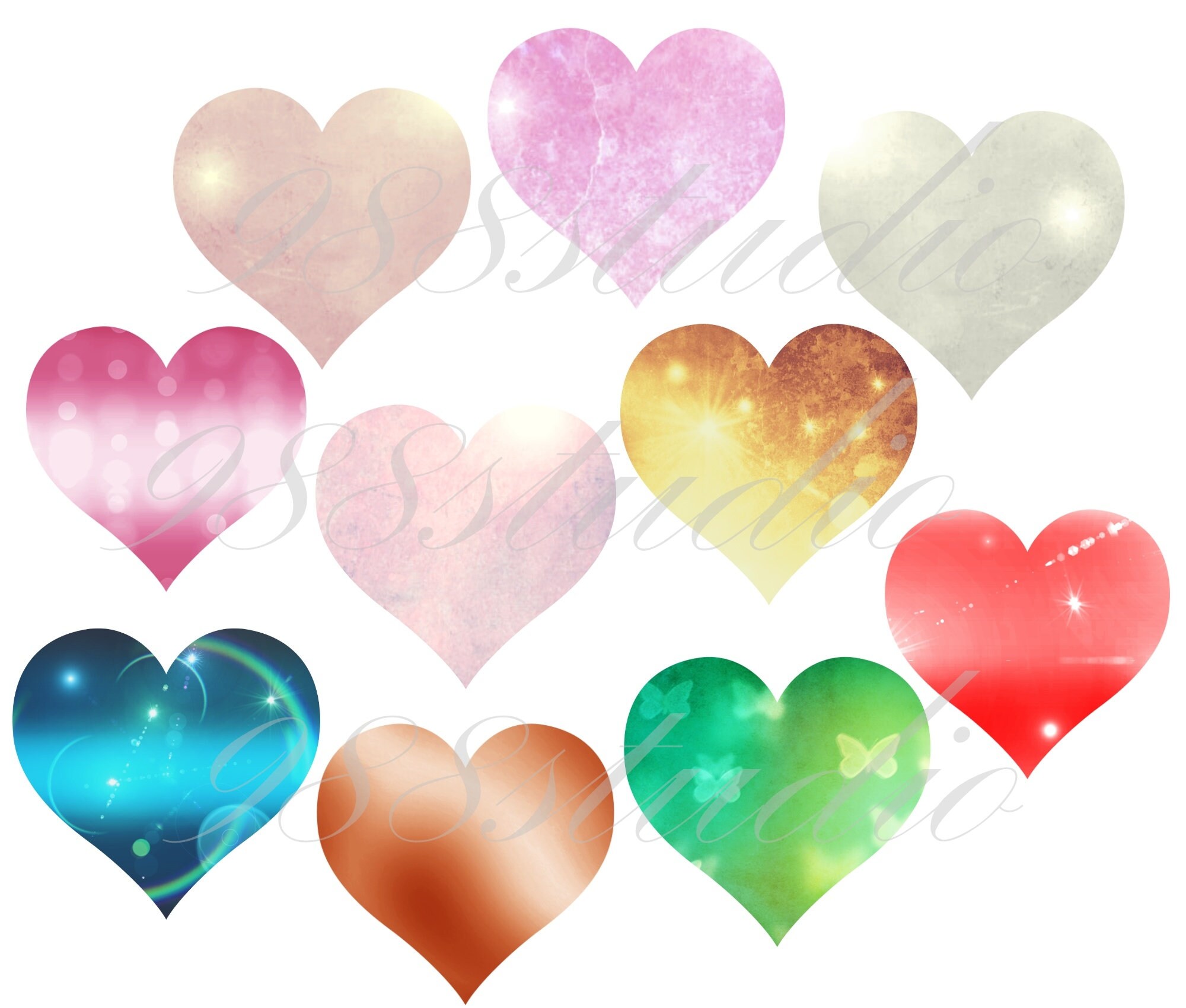 Sparkle Hearts Png Glitter Hearts Png hearts Sublimation Download ...