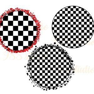 Round checkered frame png, checkerboard png, checkered circle png, check png, checkered flag png, racing flag clip art, checkered frame