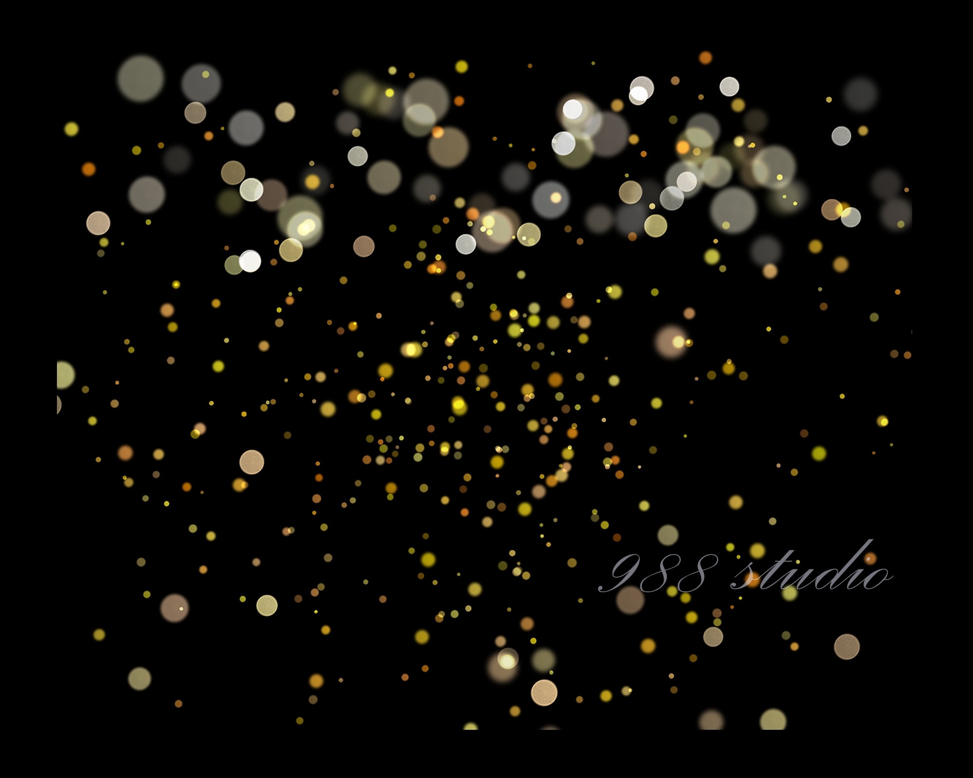 Realistic Golden Confetti Background Graphic by distrologo