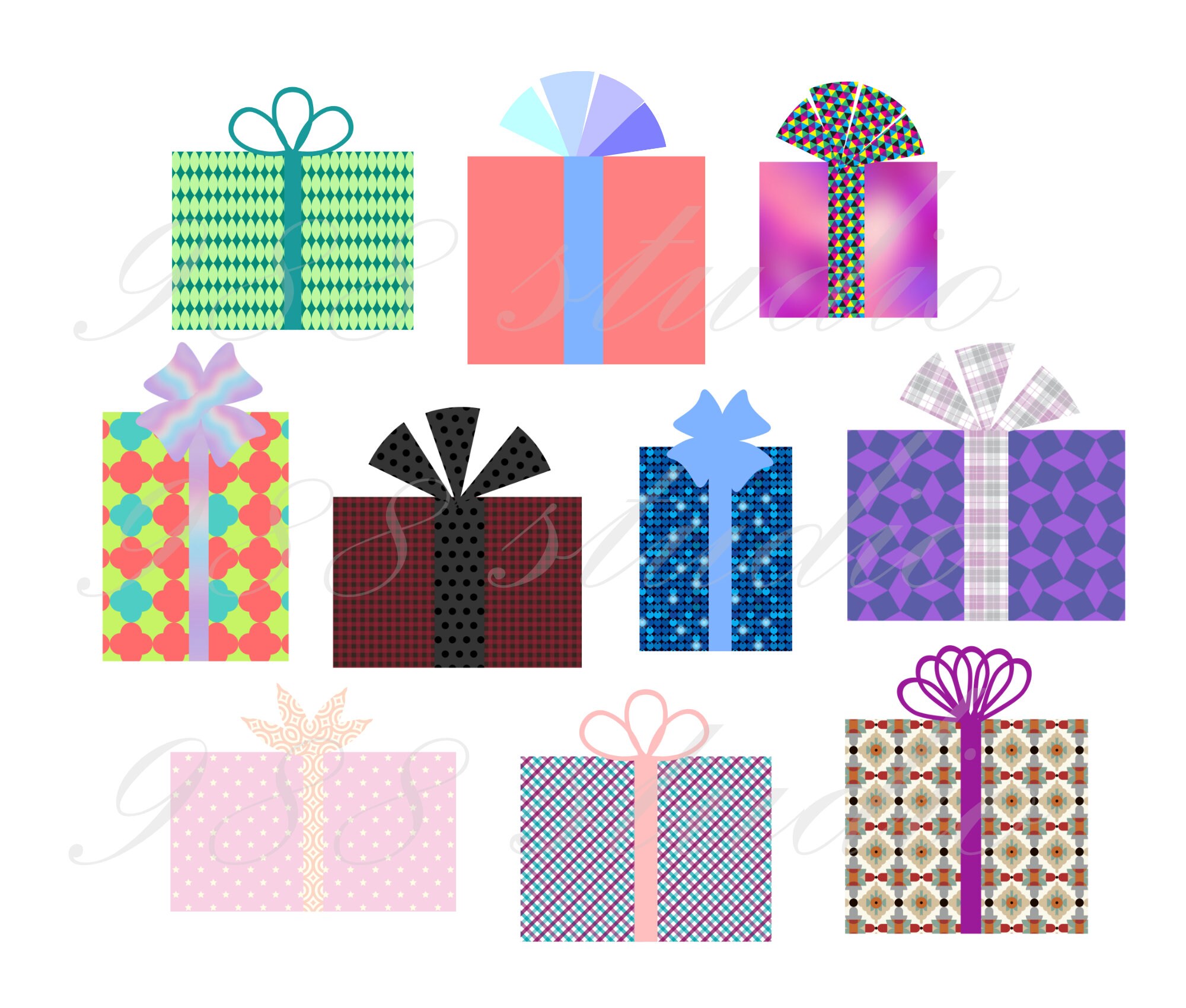 Presents Clipart Gift Box Png Birthday Gift Clipart