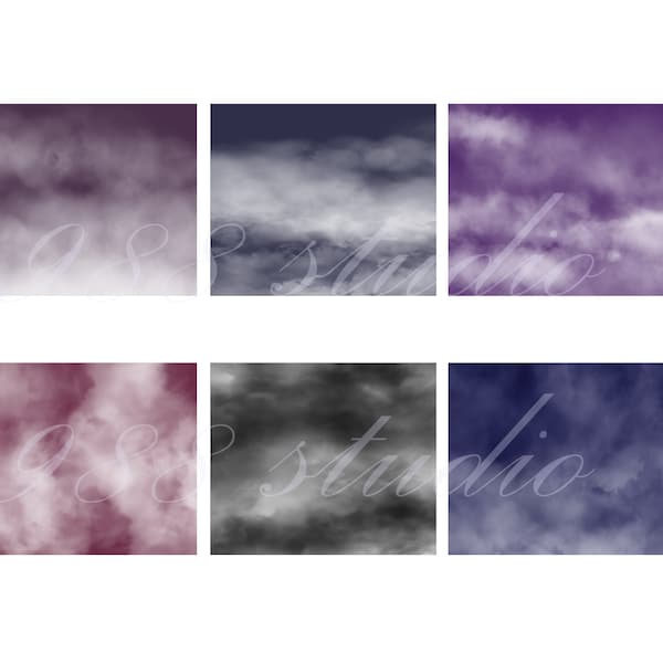 Nachthimmel Hintergrund png- nebliger Hintergrund -dunkler Himmel Wallpaper- Wolken Hintergrund -dunkle neblige Nacht - kommerzielle Nutzung -Bundle digital