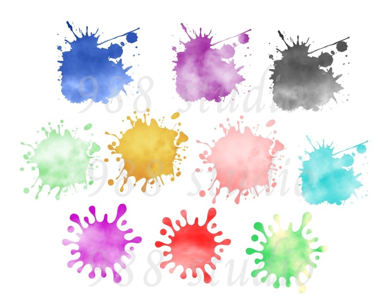Splash Pngpaint Splatter Png splatter Sublimation Etsy