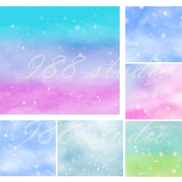 Snowflake background png- winter background -snow falling- snow flake- sky snow background- background sublimation- bundle digital download