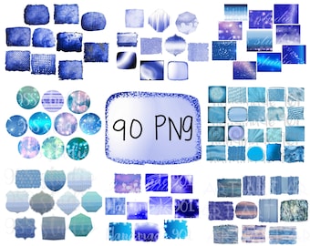 Blaues Bündel Hintergrund png - blaue Textur png -90 Bündel PNG-Dateien -Hintergrundpaket, Hintergrundsublimationsdesign, Bündel digitaler Download