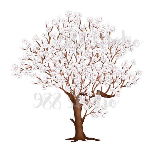 Magnolia png - flower tree sublimation, magnolia printable- flower digital download -tree digital art -flower sublimation download