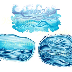 Sea png, water digital, blue sea background, wave png, abstract png, water art, frame png, blue background, ocean sublimation, beach png