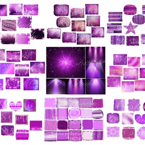 Purple bundle background png- violet texture -96 bundle -glitter- sparkle- old background- spotlight- digital paper- commercial use