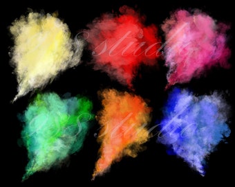 Smokes png- color smoke overlay- smokes png- smoke transparent- yellow- pink- purple- blue- green- orange- bundle digital- commercial use