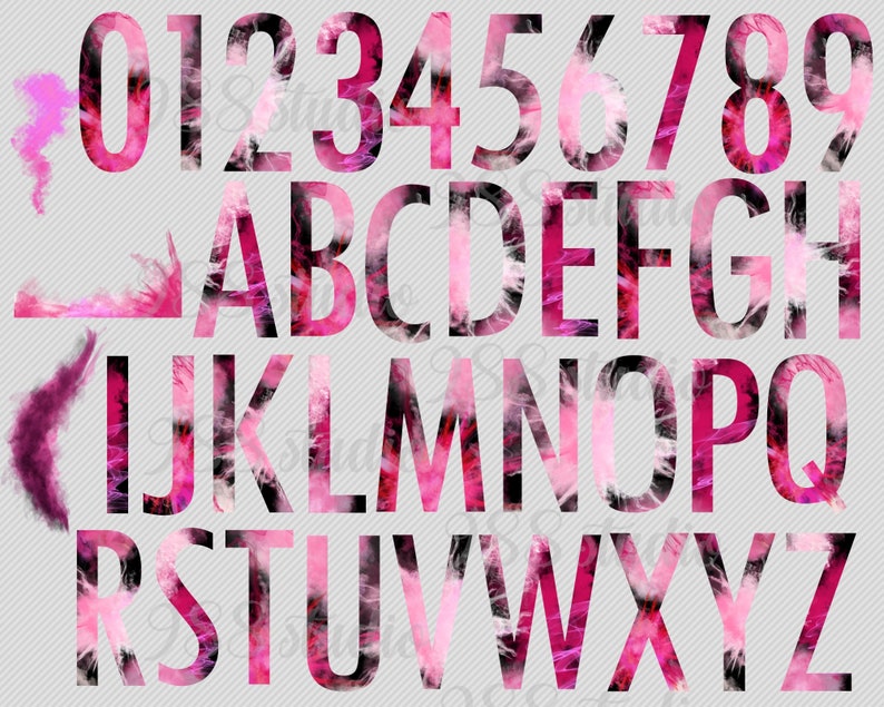 Display Fonts, Smoke Letters Png, Pink Alphabet Clip Art, Smoke Effect ...