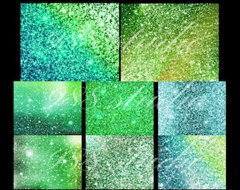 Green glitter background png- green sparkle effect - glitters texture- gradient wallpaper- green clip art- glitter scrapbook- commercial use