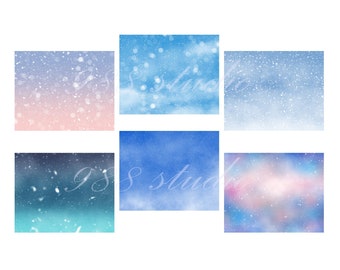 Snow sky background png- blue sky background - sky snow background png, background sublimation design,bundle digital download