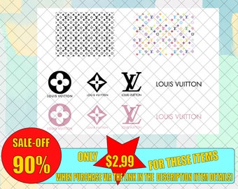 Download Free Louis Vuitton Print Etsy SVG Cut Files