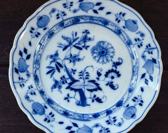 Blue Onion Meissen Plates - Antique Meissen Germany Select Style QTY from dropdown
