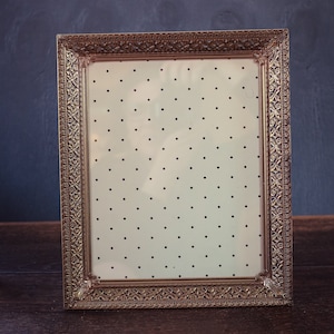 Large Ornate Brass Picture Frame - Vintage Brass Victorian Style Photo Frame *As Is