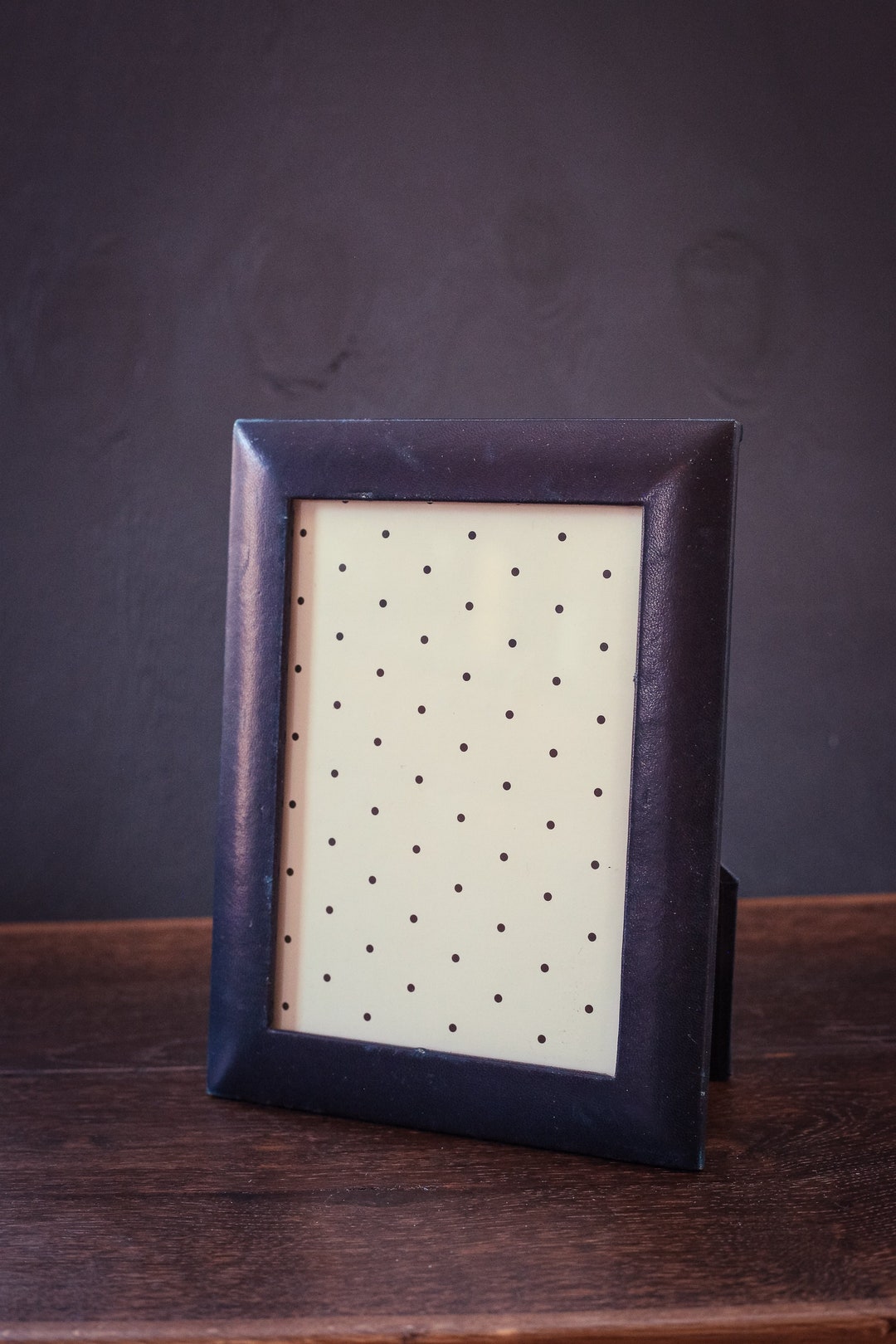 Lather Frame Blue Leather Frame - Vintage Leather Photo Frame - Etsy
