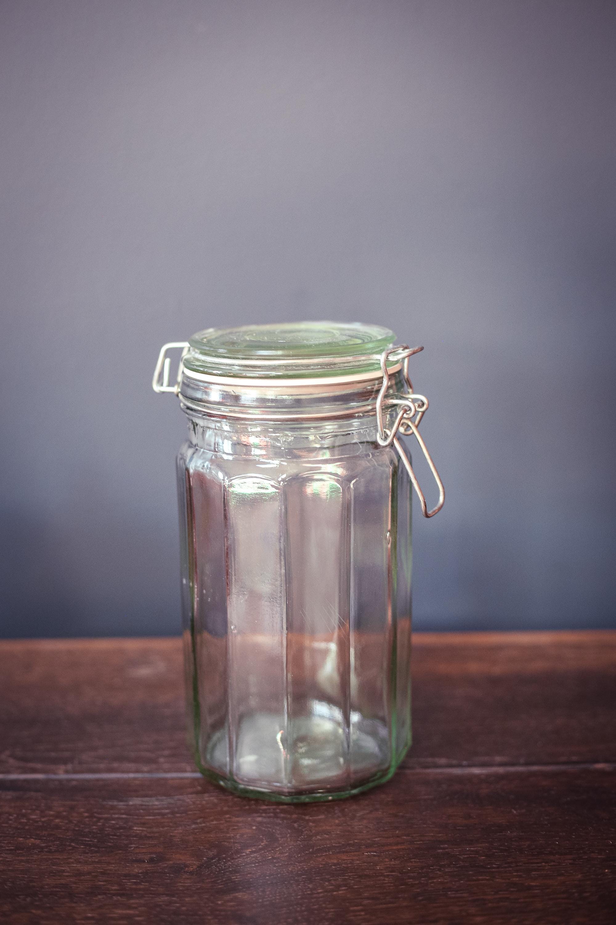 Glass Jars With Hinged Lid - Etsy
