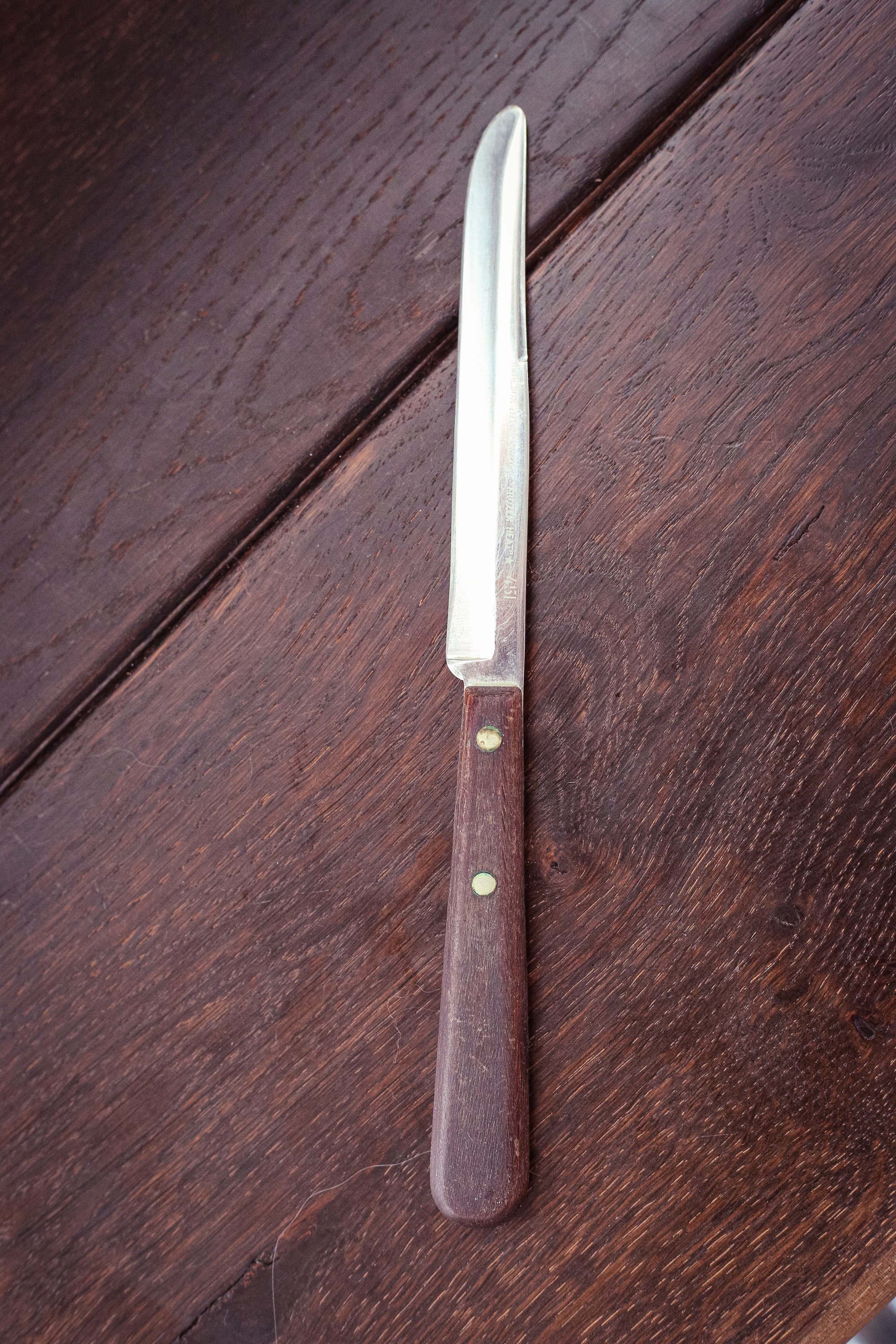 Robeson Bone Handle Pocketknife Collectible Vintage Factory