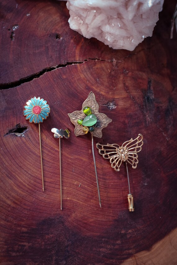 Floral & Fauna Stick Pins - Select style from dro… - image 5