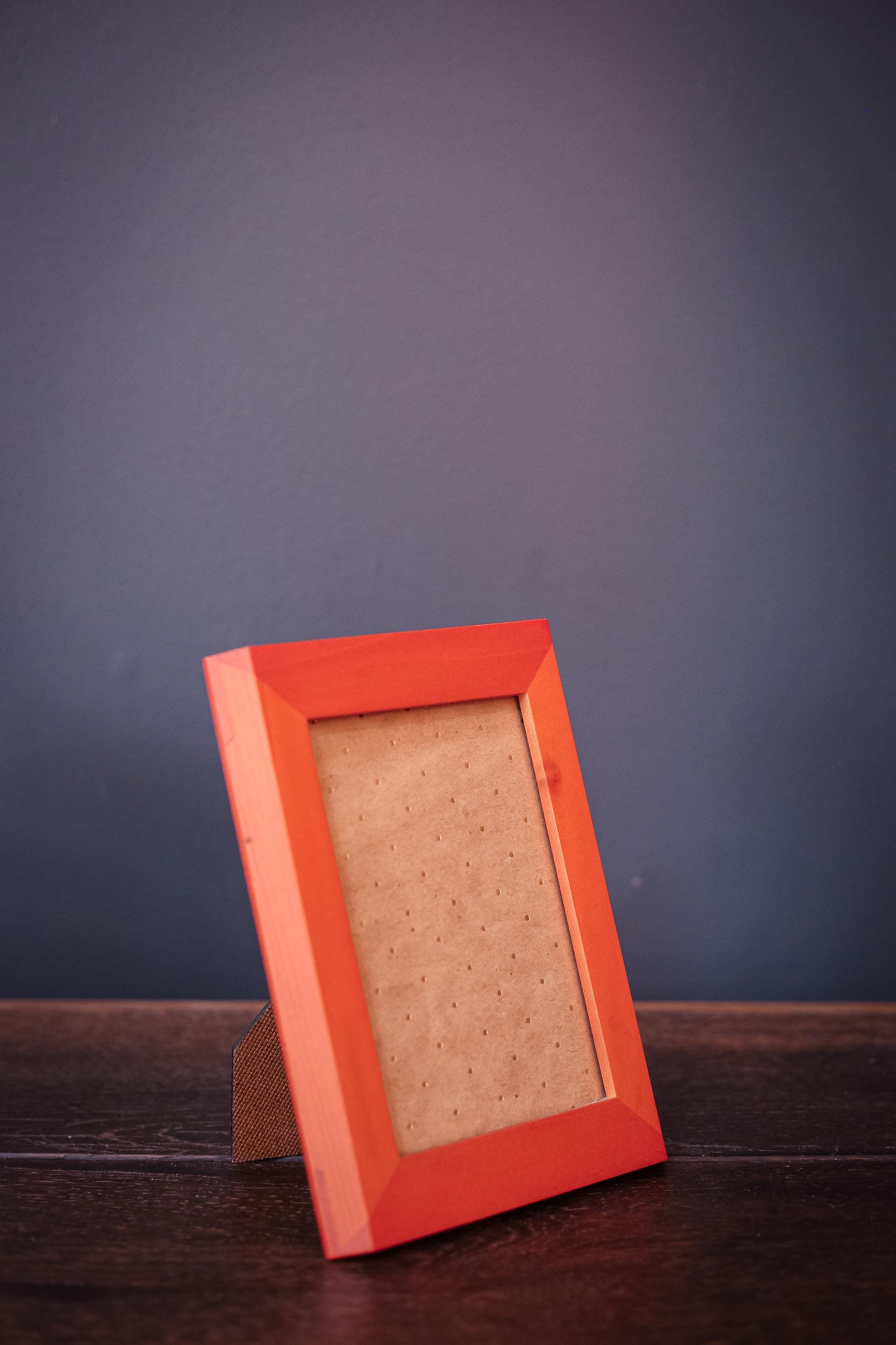 Angled Wooden Picture Frame - Vintage Modern Polished Wood Joinery ...