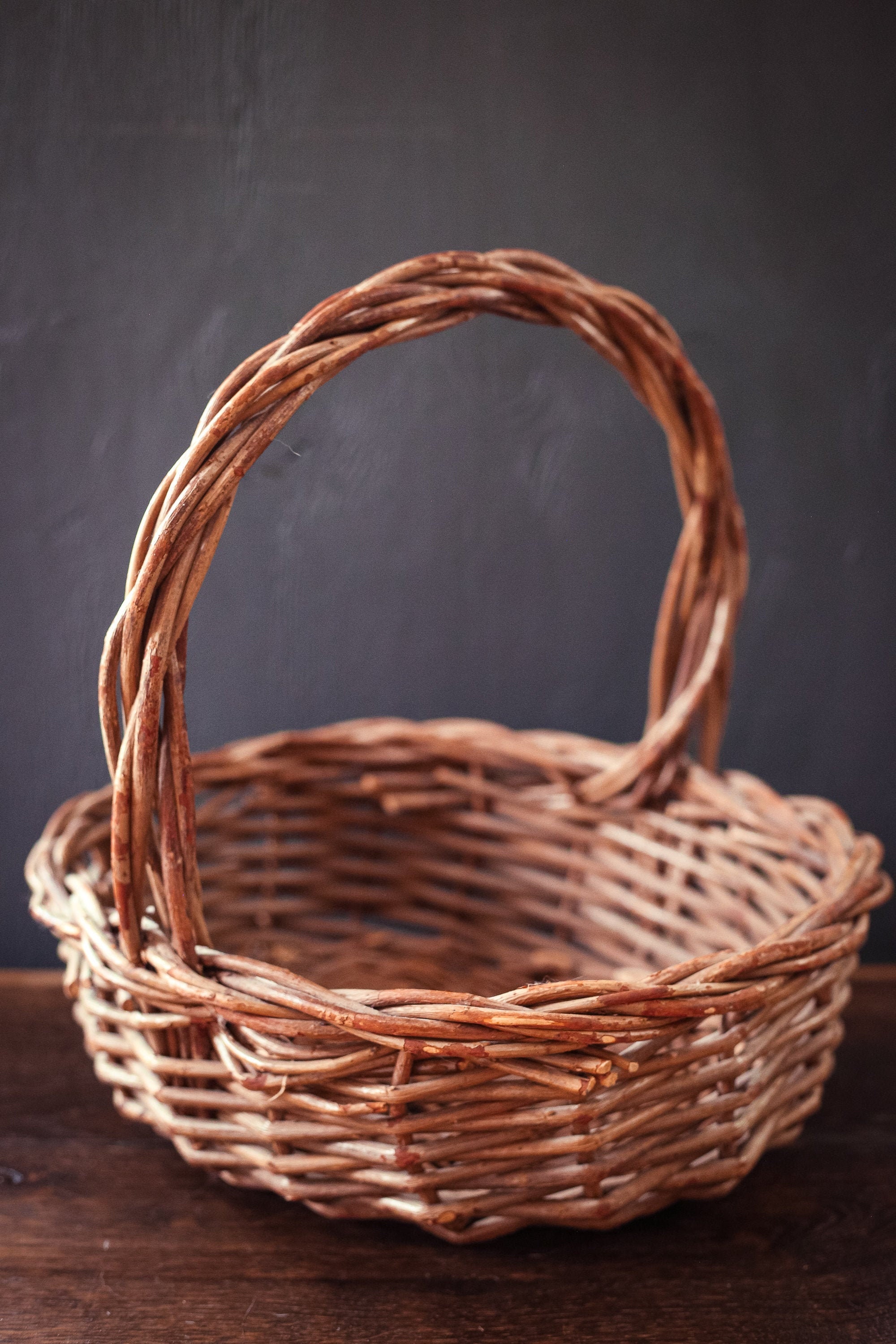 Round Flat Basket - Branch Handle Detail – Jackson Square