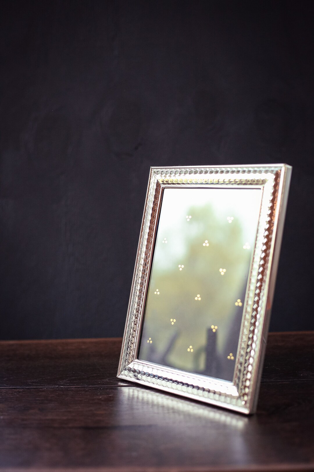 Honeycomb Texture Chrome Picture Frame - Vintage Photo Frame - Etsy