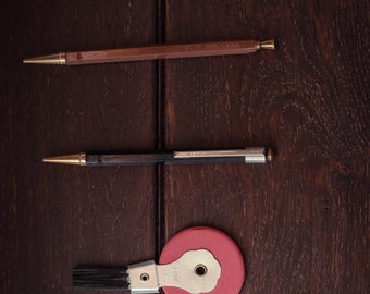 Ensemble de 3 outils de bureau/dessinateur vintage - Ensemble porte-mines et gomme vintage