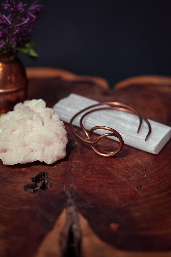 Eclipse Stacking Copper Bangles - Vintage Copper … - image 6