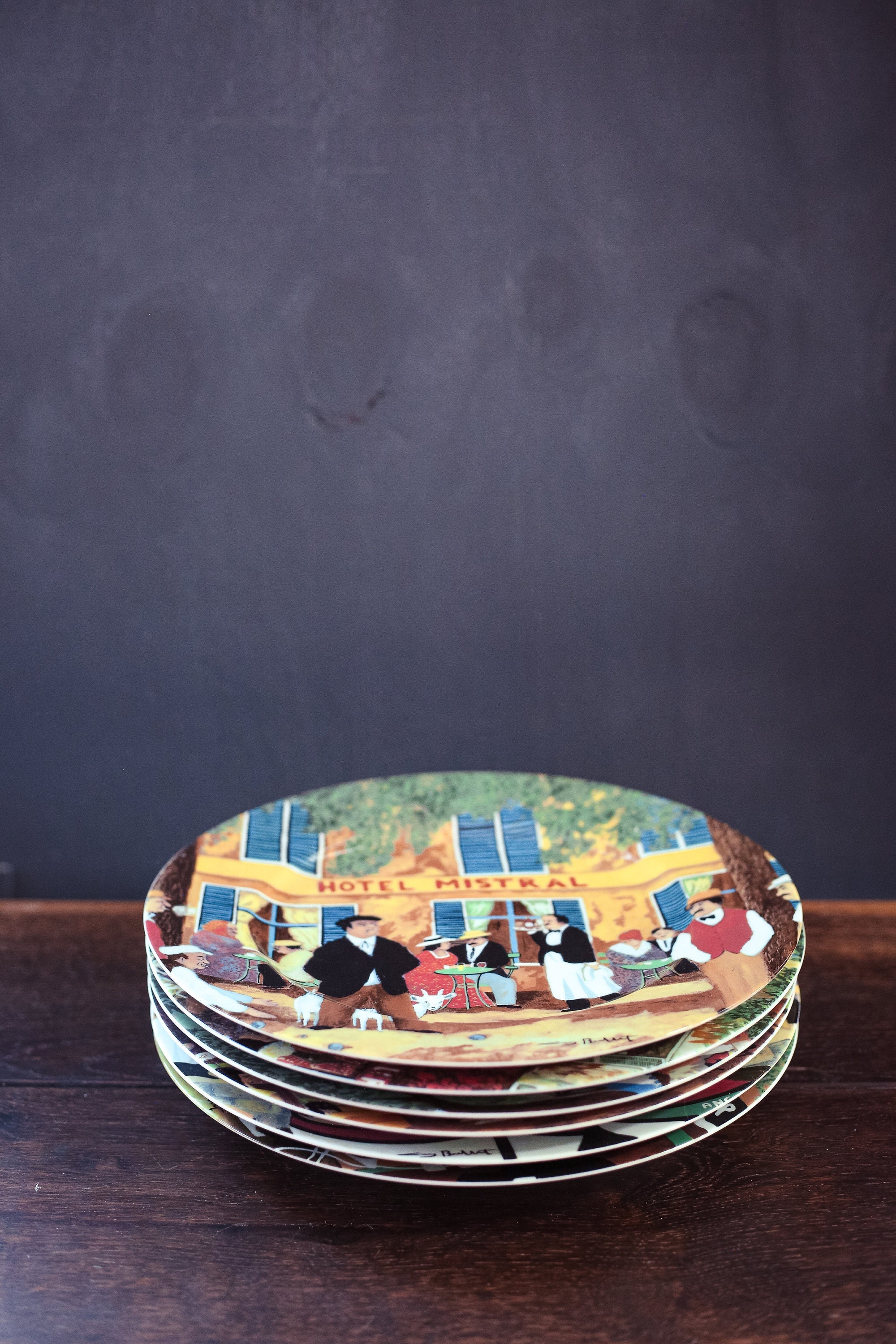 超レア　大皿27cmガイビュッフェguy buffet3枚フランスパリ 超レア大皿27cmガイビュッフェguy buffet3枚フランスパリ