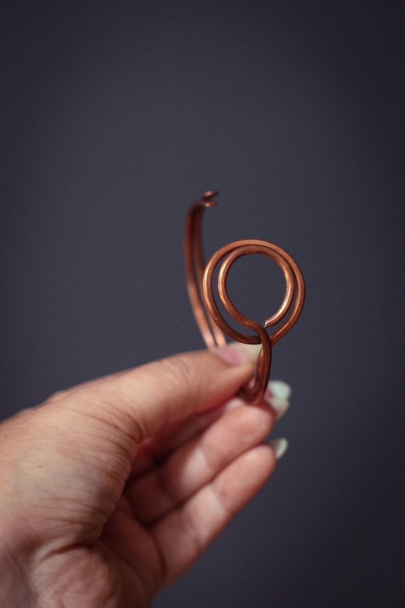 Eclipse Stacking Copper Bangles - Vintage Copper … - image 5