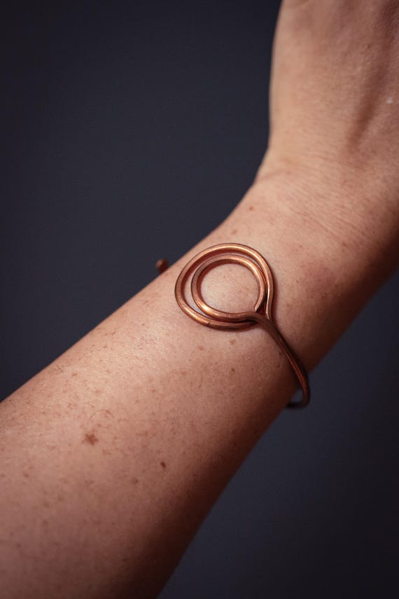 Eclipse Stacking Copper Bangles - Vintage Copper … - image 2